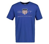 GANT Reg Archive Shield SS T-Shirt pour Homme, Fresh Blue., 3XL