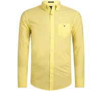 GANT REG Broadcloth BD Chemise Boutonnée en Drap Fin Regular, Lemonade Yellow, XL Homme