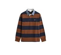 GANT REG Chambray Stripe Heavy Rugger, Marron Acajou, M