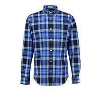 GANT Reg Classic Poplin Chemise à Carreaux, Bleu Classique, S Hommes