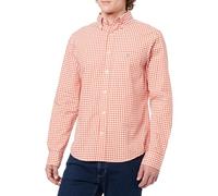 GANT Reg Classic Poplin Gingham Shirt Chemise, Orange Profond, 3XL Hommes
