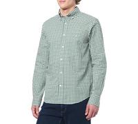 GANT Reg Classic Poplin Gingham Shirt Chemise, Vert, L Hommes