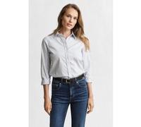 GANT Reg Classic Poplin Striped Shirt Eggshell Taille: 34 | Manches longues Outlet | Femme | Blanche