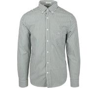 GANT REG Classic Poplin T-Shirt à Rayures, Vert, L
