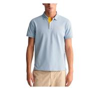 GANT REG Contrast Pique SS Rugger, Dove Blue, M