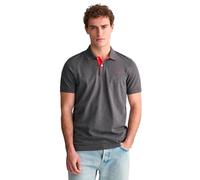 GANT Reg Contrast Pique SS Rugger Polo, Mélange Anthracite, 5XL Homme