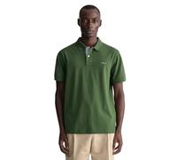 GANT REG Contrast Pique SS Rugger, Vert Sapin, S Homme