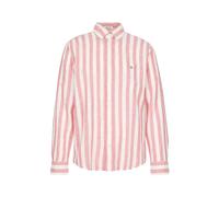 Gant - Reg Cotton Linen Stripe Shirt - Homme - Chemises - Rose - Taille: S