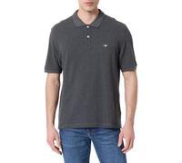 GANT Reg EMB Archive Shield Polo, Mélange Anthracite, M Hommes