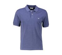 GANT Reg EMB Archive Shield Polo, Mélange de Jeans Bleu foncé, L Hommes