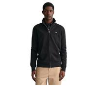 GANT REG Full Zip Sweat Sweatshirt Zippé Shield Regular, Black, L Homme