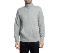 GANT REG Full Zip Sweat Sweatshirt Zippé Shield Regular, Grey Melange, S Homme
