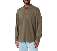 GANT REG LS Rugger À Manches Longues en Piqué Shield Regular, Racing Green, M Homme