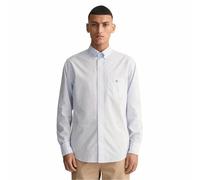 GANT REG Poplin Gingham Shirt Chemise Vichy en Popeline Regular, Light Blue, L Homme
