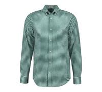 GANT Reg Poplin Gingham T-Shirt Chemise, Vert forêt, XXL Hommes