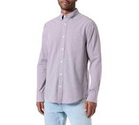 GANT Reg Poplin Micro Vichy T-Shirt Chemise, Rouge plumped, S Hommes