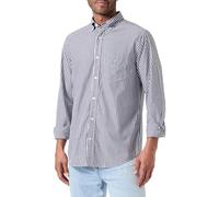 Gant REG Poplin Stripe Shirt, Chemise À Rayures en Popeline REG Homme, Black,