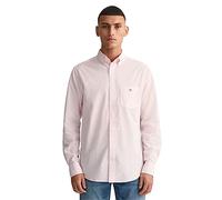 GANT REG Poplin Stripe Shirt Chemise À Rayures en Popeline Regular, Light Pink, M Homme