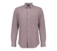 GANT Reg Poplin T-Shirt à Rayures Chemise, Bordeaux, S Hommes