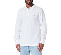 GANT Reg Shield Ls Pique Rugger Polo, Blanc, M Hommes