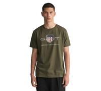 GANT Reg Shield SS ARCHIV Logo T-Shirt pour Homme, Juniper Green, S