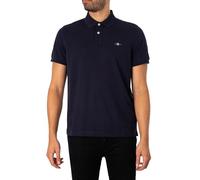 Polo Gant Shield manches courtes bleu marine - S