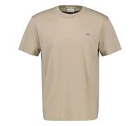 GANT Reg Shield SS T-Shirt, Beige, XL Hommes
