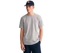 GANT REG Shield SS T-Shirt, Grey Melange, M Homme
