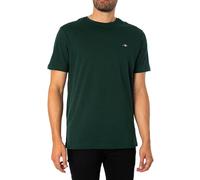 Gant Reg Shield SS T-Shirt, Tartan Green, L Homme