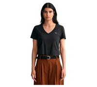 Gant Reg Shield Short Sleeve V Neck T-shirt Noir S Femme