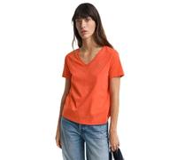 GANT Reg Shield SS V-Neck T-Shirt, Marled Red, XL Femmes
