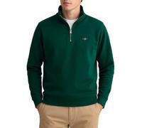 Gant REG Shield Sweat-Shirt Demi-Fermeture éclair, Vert forêt, M