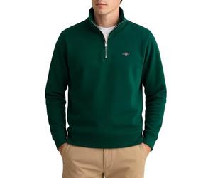Gant REG Shield Sweat-Shirt Demi-Fermeture éclair, Vert forêt, M