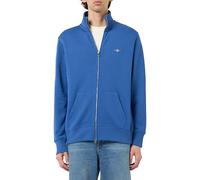GANT REG Shield Sweat zippé intégral, Bleu Vif, XXXXL