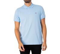 GANT Polo Reg Shield manches courtes en piqué Bleu M Homme