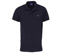 GANT REG SS Rugger À Manches Courtes en Piqué Contrasté Regular, Black, XXL Homme