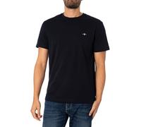GANT REG SS Shirt À Manches Courtes Shield Regular, Black, S Homme