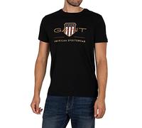 GANT T-shirt Shield manches courtes coupe regular noir XXL Homme