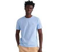 GANT REG SS Shirt À Manches Courtes Shield Regular, Capri Blue, M Homme