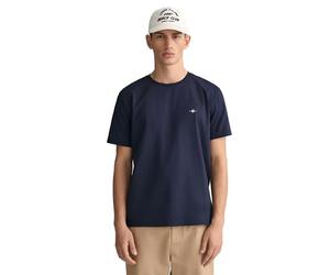 GANT REG SS Shirt À Manches Courtes Shield Regular, Evening Blue, M Homme