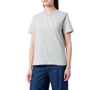 GANT REG Tonal Graphic SS T-Shirt, Gris Clair chiné, XXL