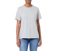GANT Reg Tonal Graphic SS T-Shirt, Gris Clair chiné, XXL Femmes