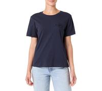 GANT Reg Tonal Shield SS T-Shirt, Bleu Nuit, XXL Femmes