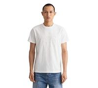GANT REG Tonal Shield SS T-Shirt, Eggshell, L Homme