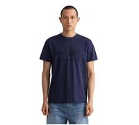 GANT REG Tonal Shield SS T-Shirt, Evening Blue, M Homme S
