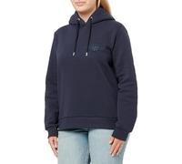 GANT REG Tonal Shield Sweat à Capuche, Bleu Nuit, XS