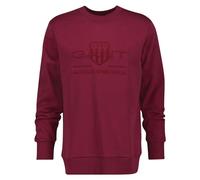 GANT REG Tonal Shield Sweat à col en C, Rich Wine, L