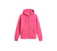 Gant Reg Tonal Shield Zip Hoodie Sweatshirt à Capuche, Bright Fuschia, S Femme