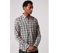 GANT Reg Twill Check Shirt pour L Marron