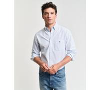 Gant Regular Fit Banker Stripe Classic Oxford Shirt Pale Blue 455 M Male